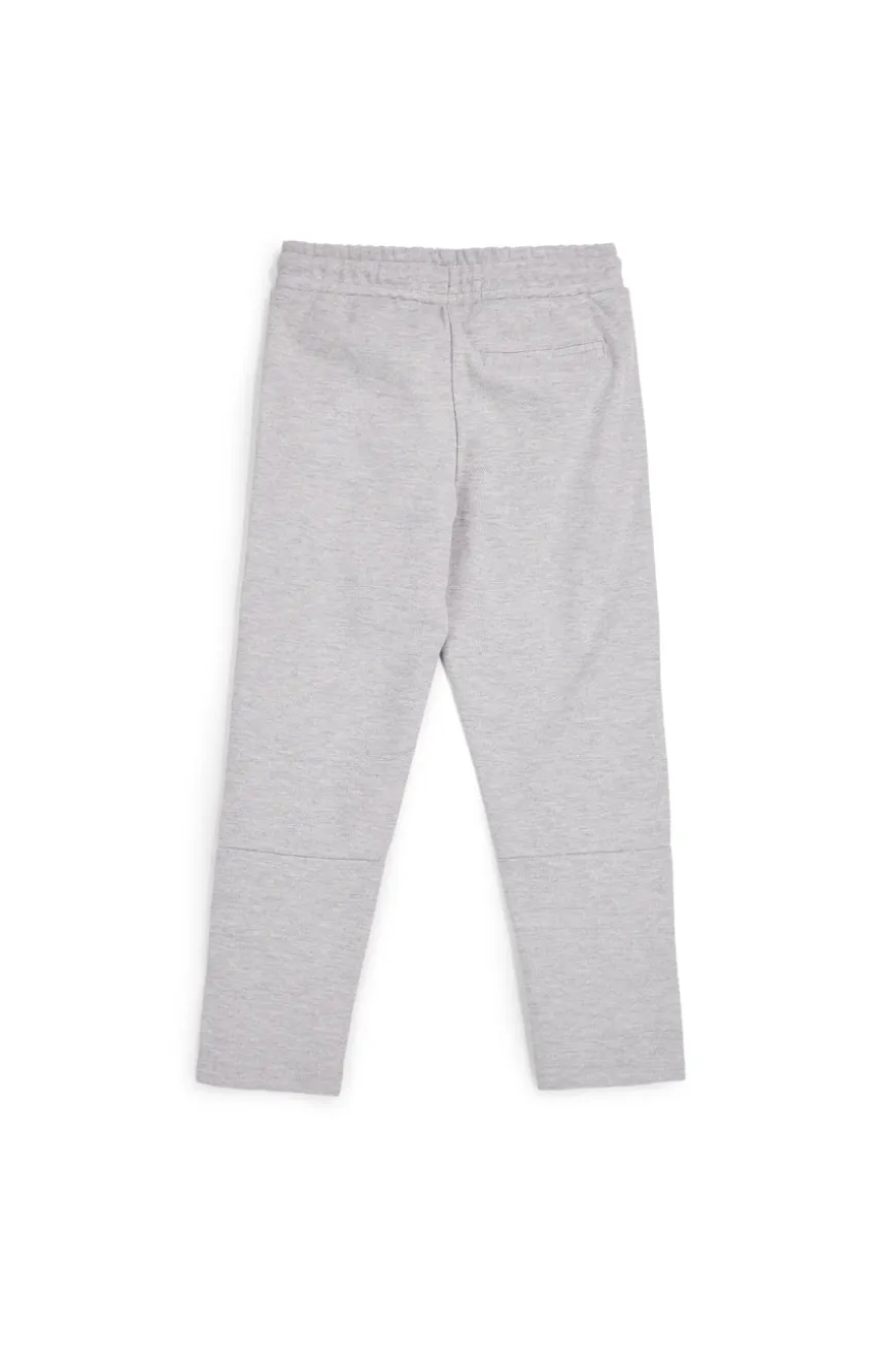Pitt Kinder Hose grau mit Kordelzug und Reißverschluss Pt-b-p-9054