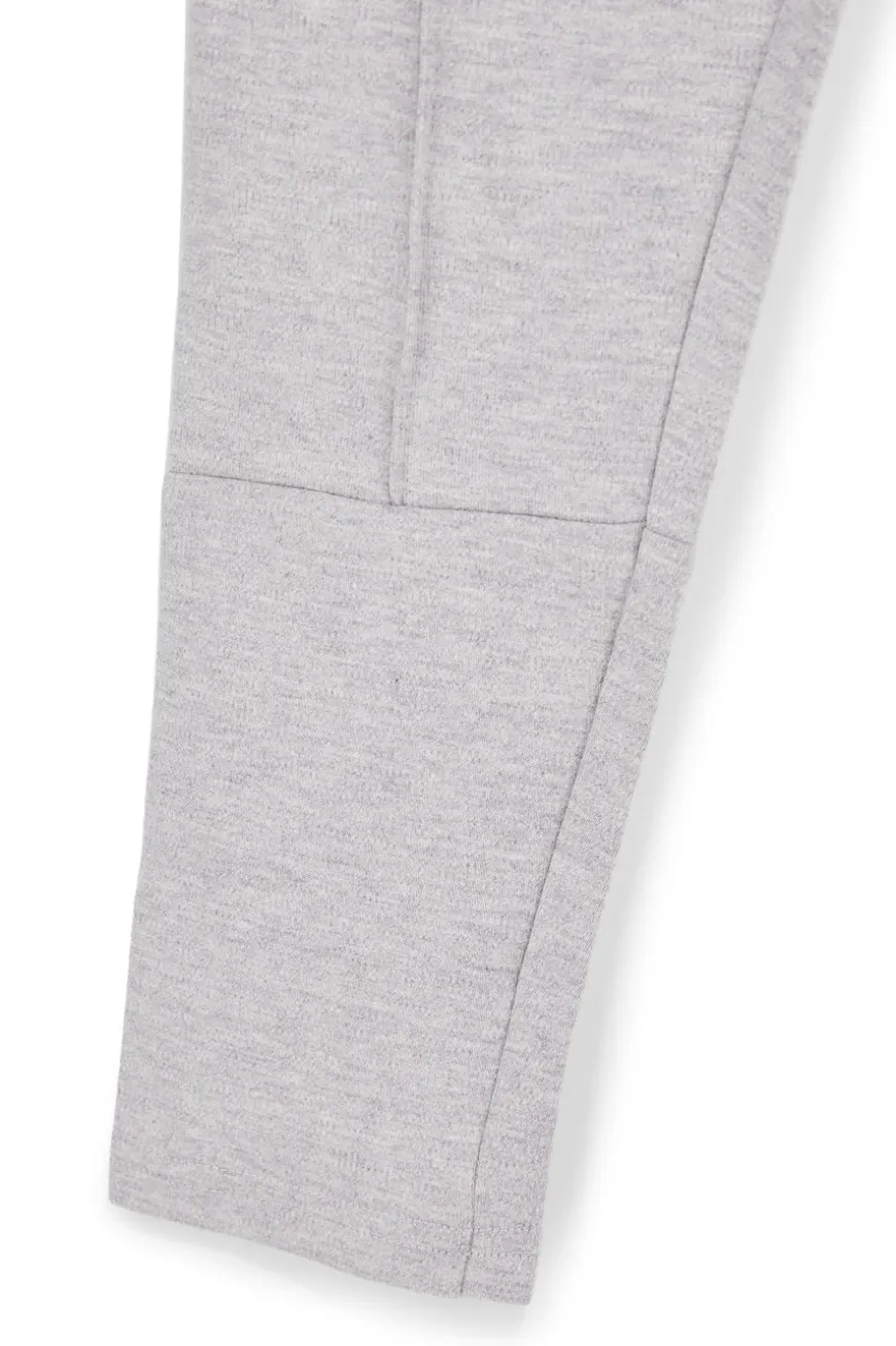 Pitt Kinder Hose grau mit Kordelzug und Reißverschluss Pt-b-p-9054