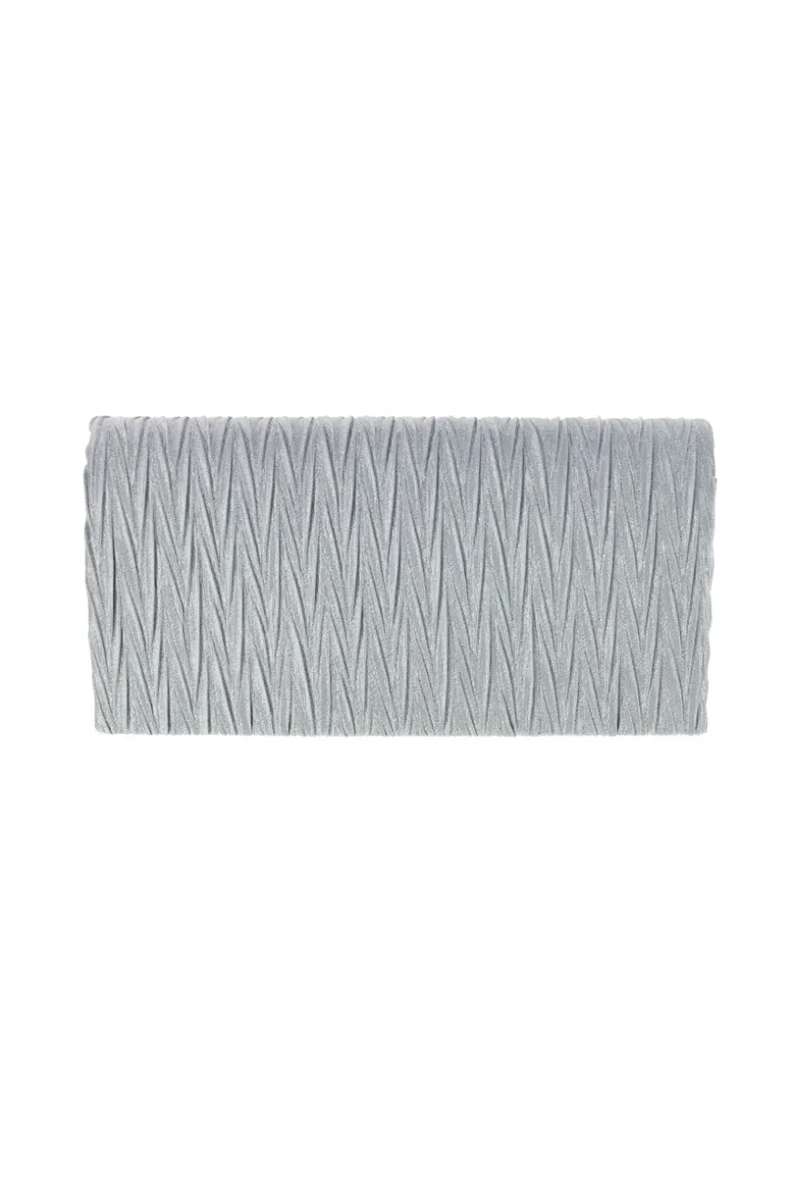 Pochette da sera argento a mano con tracolla rimovibile COVERI COLLECTION SERA 099