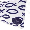 Pochette Mare Bianca con Stampa Pesci Selun beach SUI 261021
