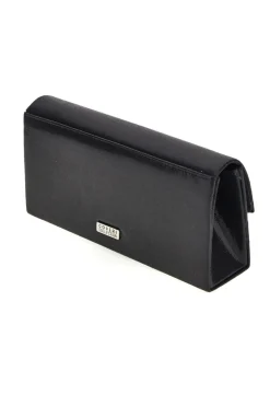 Pochette Nera in Raso con Tracolla a Catena Coveri Sera 099 7