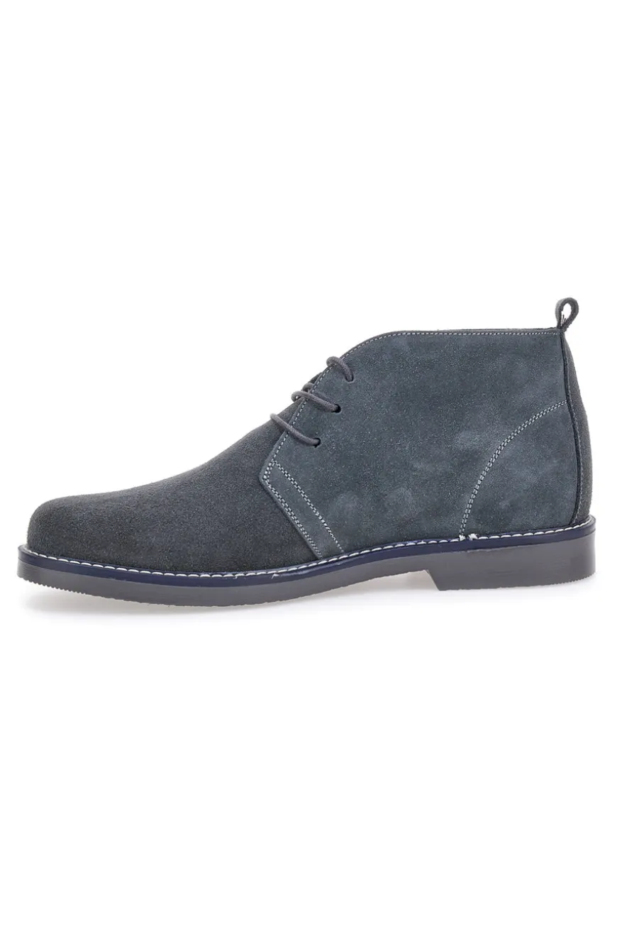 Polacchini grigi in vera pelle stile casual Pittarello 2812