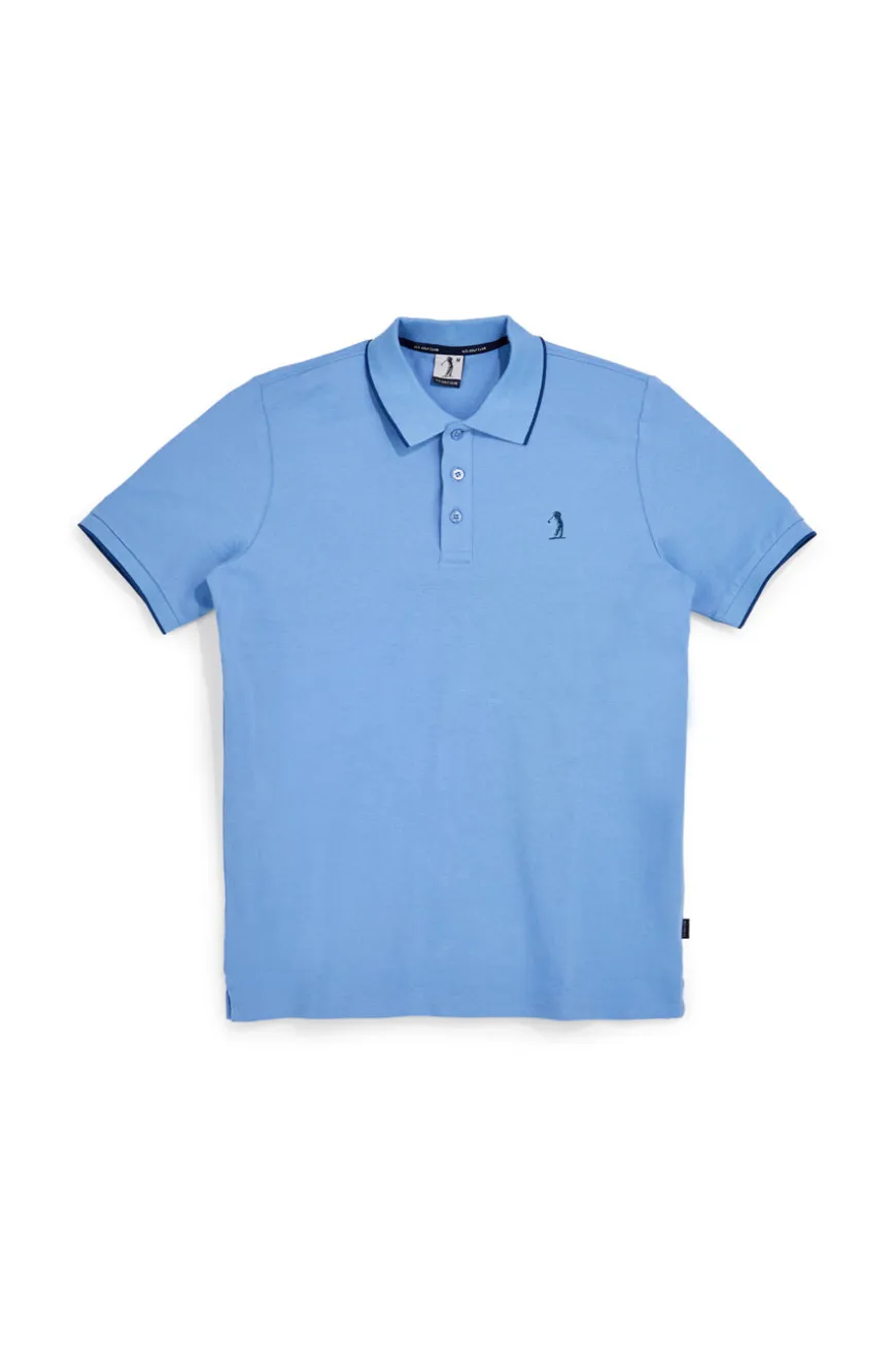 Polo Azzurra in cotone Us golf PO2001