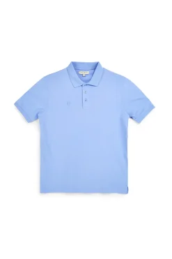Polo azzurra maniche corte colletto bottoni Pittarello tierra PT-M-T-9080