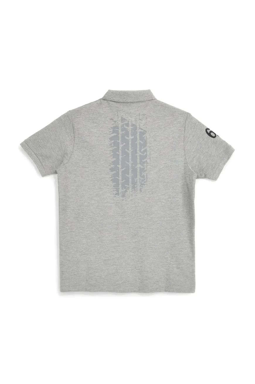 Polo grigio melange in cotone Abarth AH24SS152