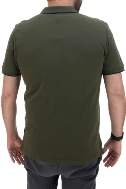 Polo Mezza Manica Verde Militare 100% Cotone U.S. GOLF CLUB PO2001