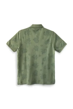 Polo verde floreale 100% cotone U.s.grand polo US61514