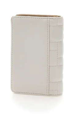 Portafoglio bianco con bottone LANCETTI QUICEY