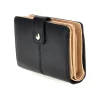Portafoglio Compatto Nero con Borchie Geometriche Dorate Laura biagiotti LB26S-510-008