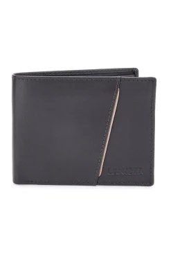 Portafoglio marrone con inserto a contrasto Lancetti LL25W-767-52