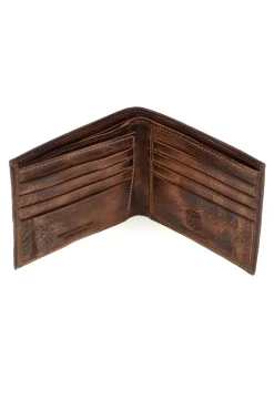 Portafoglio marrone effetto vintage Route 66 1914/KANS