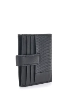 Portafoglio Nero con Clip in Vera Pelle JAGUAR PF873-98
