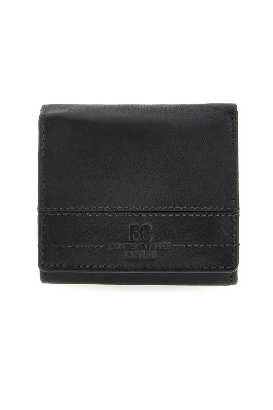 Portafoglio Nero in Pelle con Protezione RFID Enrico coveri EC26S-762-45