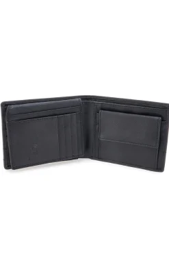 Portafoglio nero in vera pelle con protezione RFID Lancetti LL25W-768-04