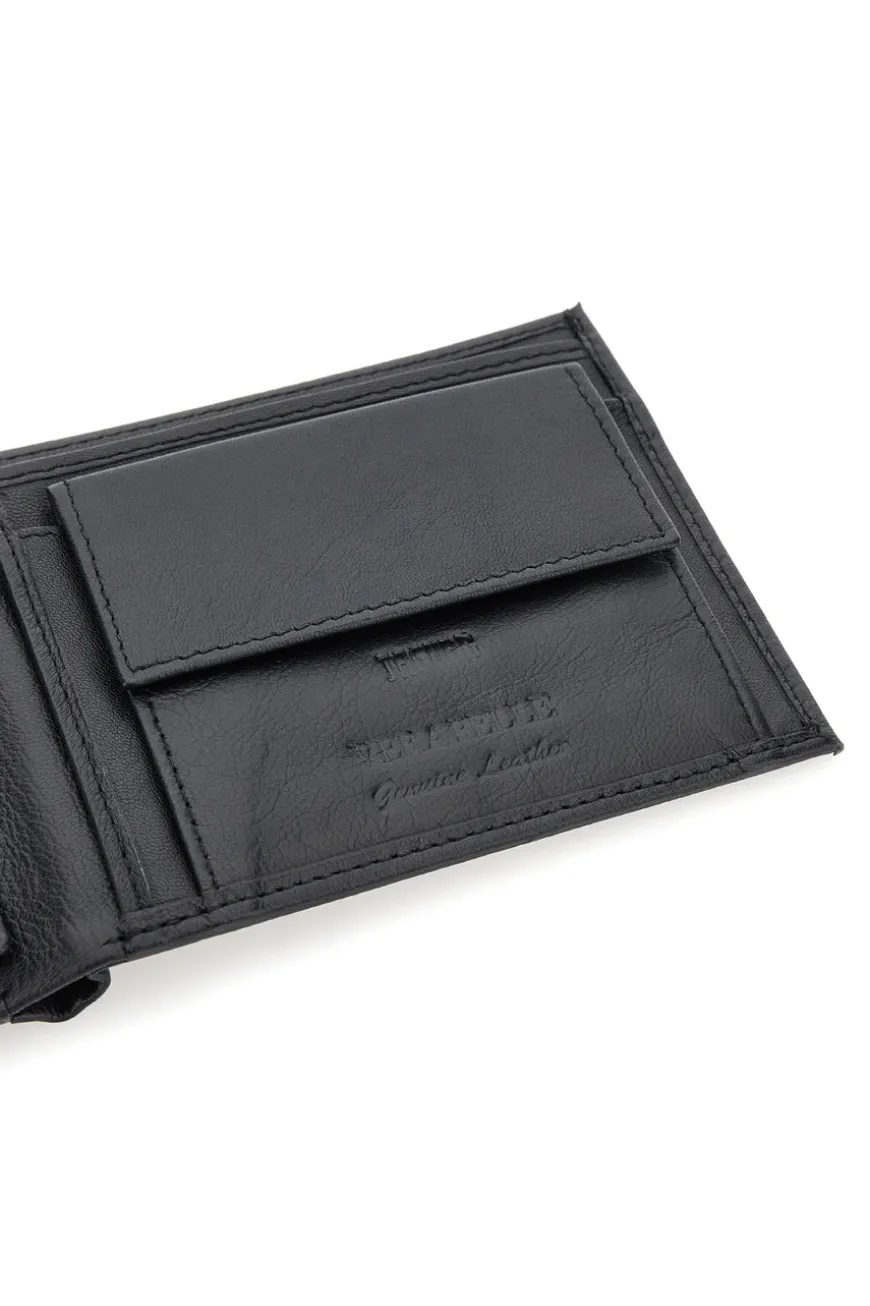 Portafoglio Nero In vera pelle Jaguar PF827-1