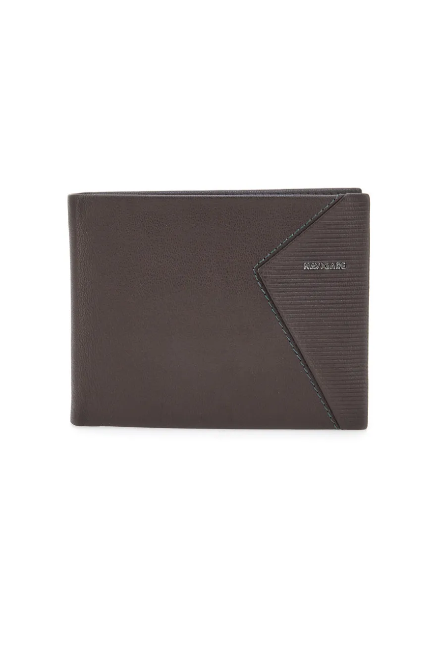 Portafoglio Slim Marrone In vera pelle Navigare PF828