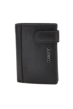 Portafoglio Verticale Nero in Pelle con Protezione RFID Lancetti LL26S-766-82
