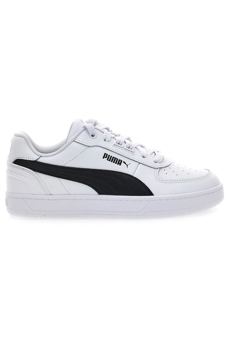 Puma Caven 2 weiße Sneaker mit schwarzem Seitenstreifen