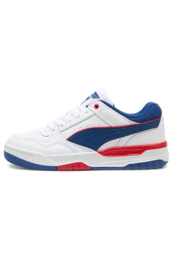 Puma Rebound Retro-Sneaker in Weiß und Blau