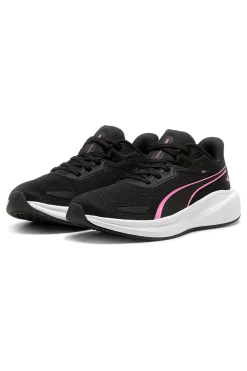 Puma – Skyrocket Lite – Schwarze Laufschuhe mit rosa Details