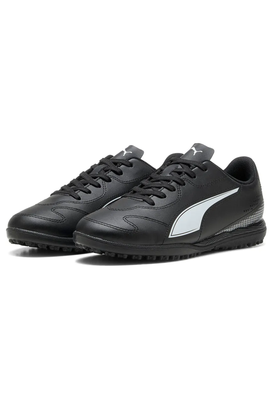 Puma Vitoria II TT Jr Schwarze Synthetik-Fußballschuhe