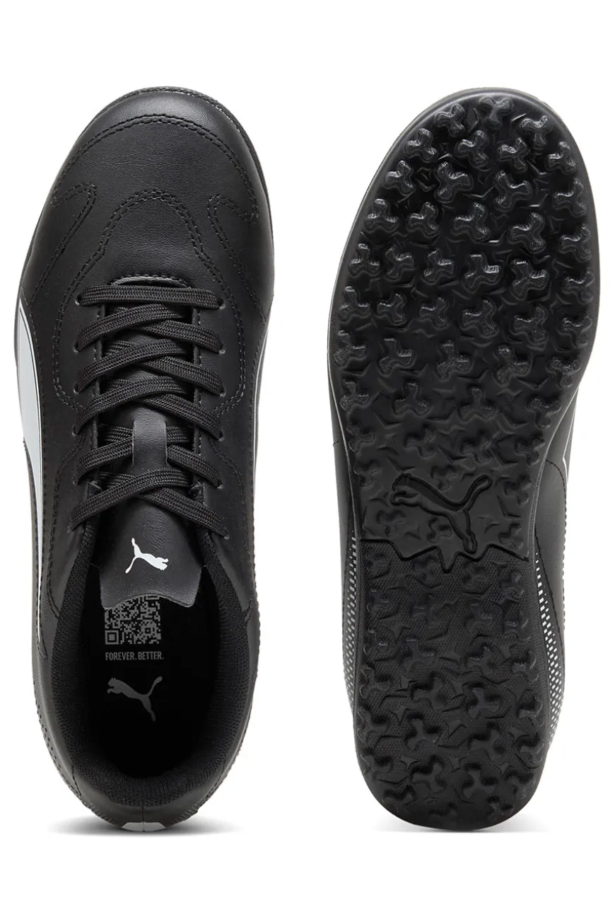 Puma Vitoria II TT Jr Schwarze Synthetik-Fußballschuhe