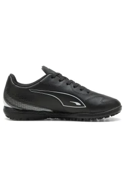 Puma Vitoria II TT Jr Schwarze Synthetik-Fußballschuhe