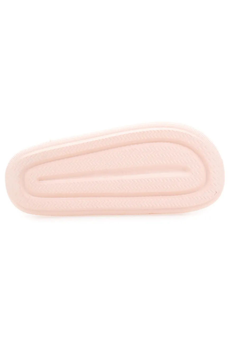 Rosa Gummi-Slipper mit breitem, verziertem Fußbett 2T2L 1055