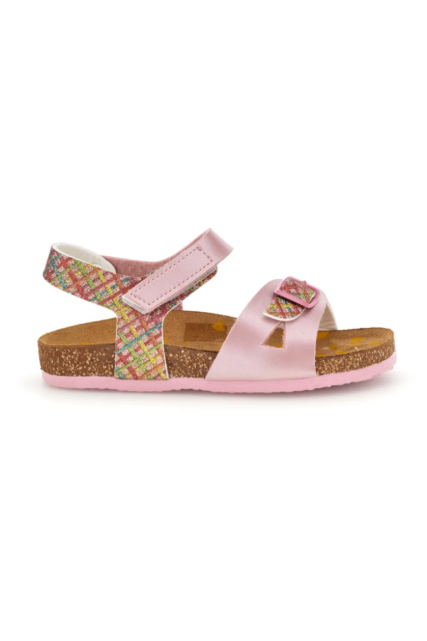 Rosa Sandalen mit Schnallen Pittarello bio 257A084SR