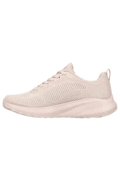 Rosa Sneakers aus atmungsaktivem Mesh mit Memory Foam Skechers BOBS Squad Chaos Face Off