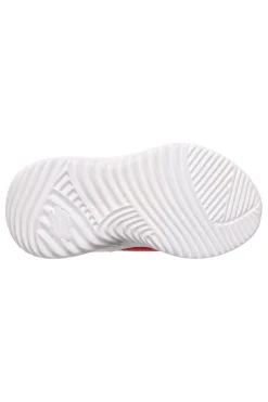 Rote Turnschuhe mit Riemen und elastischen Schnürsenkeln Skechers Bounder quantarun