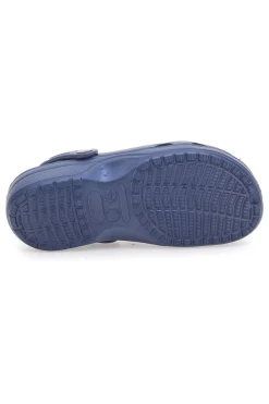 Sabot blu in gomma traforato con cinturino 2T2L 1851