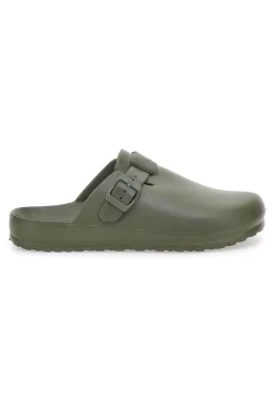 Sabot in gomma verdi con cinturino regolabile 2T2L JLY09