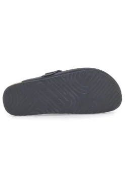 Sabot Nero con Fibbia e Plantare Preformato in Pelle SUPERGA S11U700