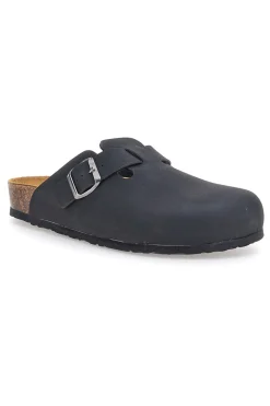 Sabot nero sottopiede in vera pelle Biomodex 32950