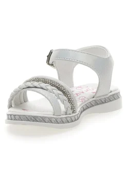 Sandalen mit weißen Strasssteinen Grazie Girl 14327