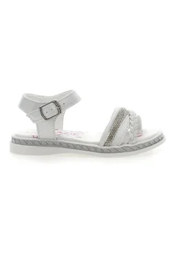 Sandalen mit weißen Strasssteinen Grazie Girl 14327