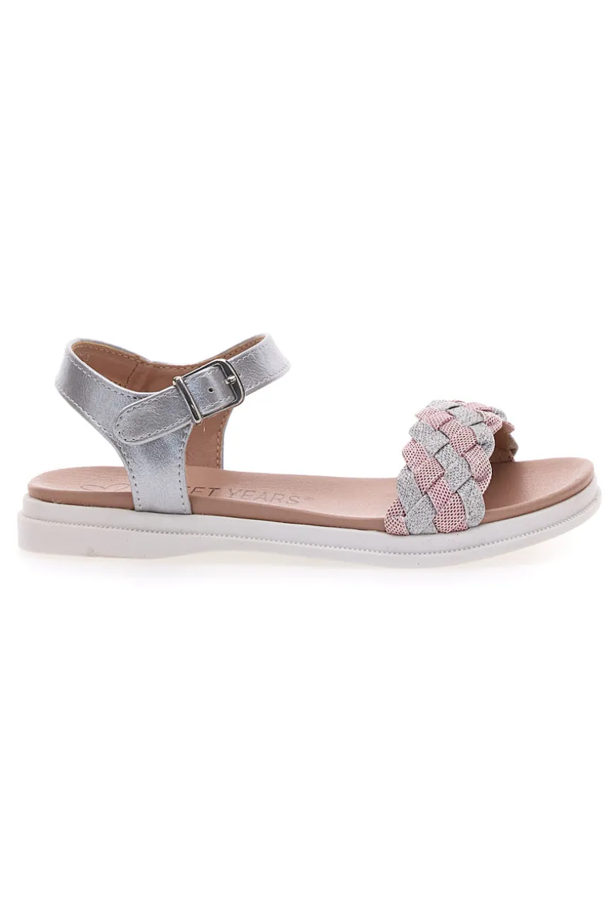 Sandali argento con cinturino e suola morbina SWEET YEARS 0377