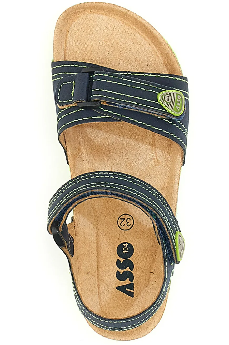Sandali Asso 15024 Blu e Verdi