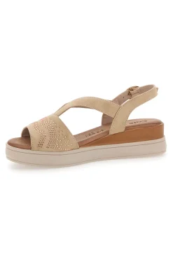 Sandali Beige con Brillantini e Platform CAFE COST 182465148