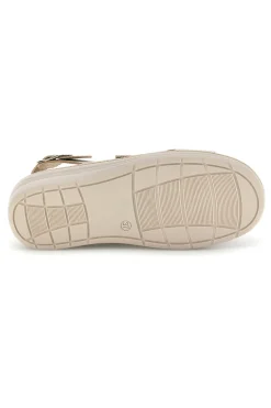 Sandali beige con cinturini regolabili e soletta estraibile Prima riga 0183