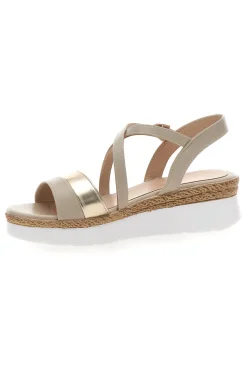 Sandali Beige Con Cinturino e Platform Mariella Burani 51301
