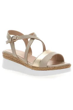 Sandali Beige Con Cinturino e Platform Mariella Burani 51301