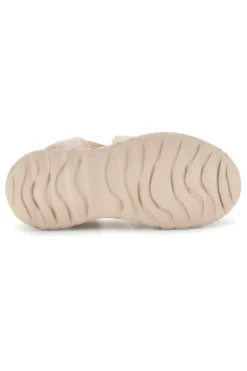 Sandali beige con fasce elastiche platform comfort Plocadi 353e001