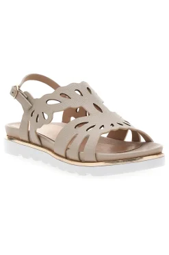 Sandali Beige con Intagli Decorativi Marcella Burani K11040
