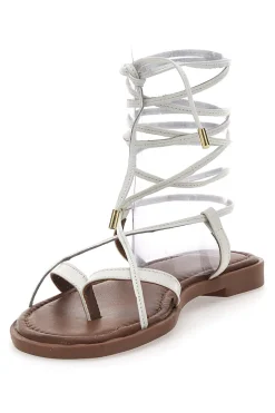 Sandali bianchi alla schiava in pelle Pittarello Sun TIMA670