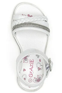 Sandali Bianchi con Cinturini e Suola Morbida GRAZIE GIRL 14327
