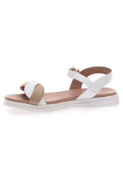 Sandali bianchi con cinturino e suola morbina SWEET YEARS 0242