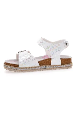 Sandali Bianchi Con Cinturino Pitt Kids 14452