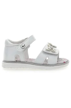 Sandali Bianchi con Farfalle e Doppio Velcro GRAZIE GIRL 15018